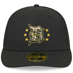 Black Detroit Tigers New Era 2024 Armed Forces Day Low Profile 59FIFTY Fitted Hat