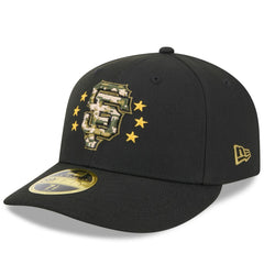 Black San Francisco Giants New Era 2024 Armed Forces Day Low Profile 59FIFTY Fitted Hat