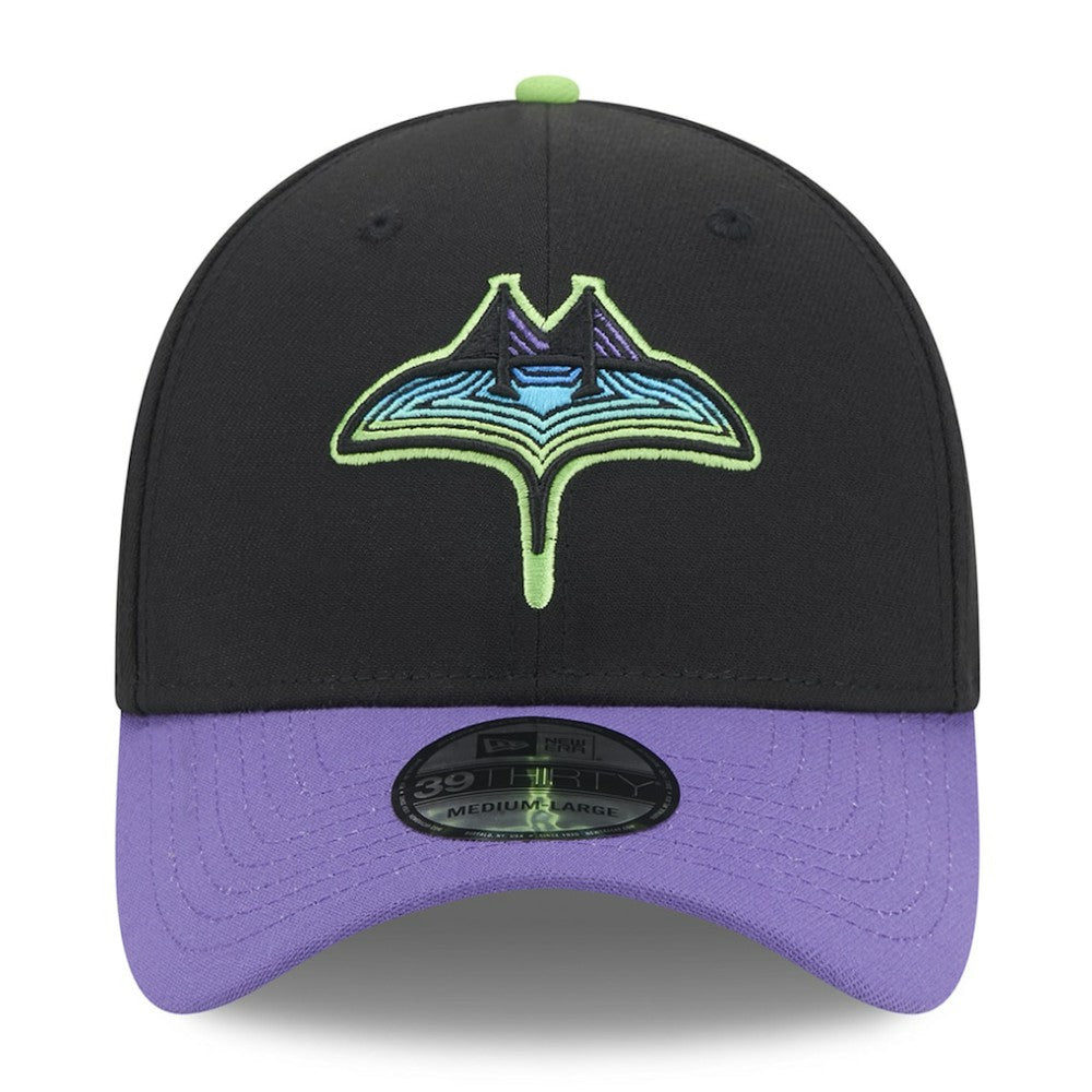 Black Tampa Bay Rays New Era 2023 City Connect 39THIRTY Flex Hat