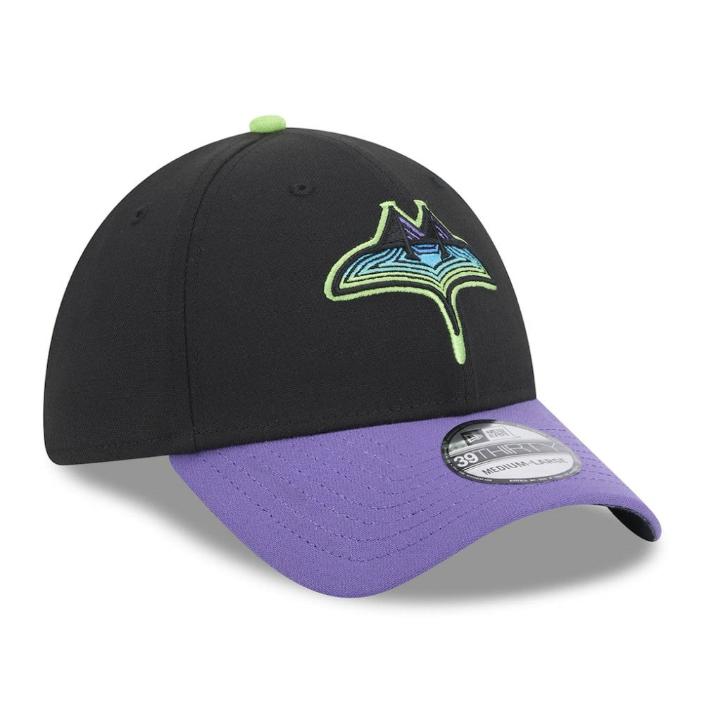 Black Tampa Bay Rays New Era 2023 City Connect 39THIRTY Flex Hat