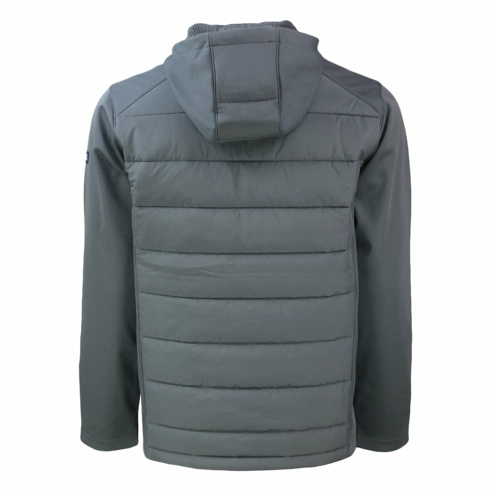 Gray New York Yankees Cutter & Buck Evoke Hybrid Eco Softshell Recycled Full-Zip Hoodie