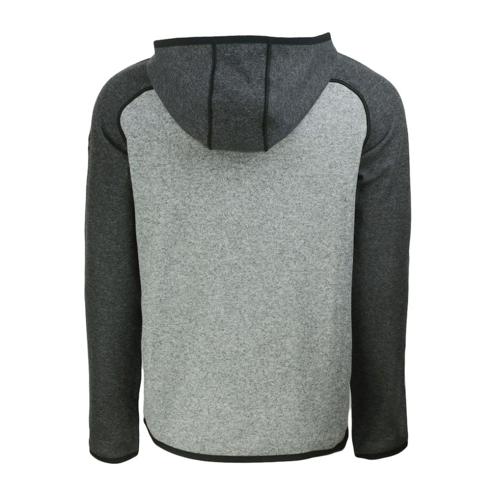 Heather Charcoal/Heather Gray Los Angeles Dodgers Cutter & Buck Mainsail Full-Zip Hooded Jacket