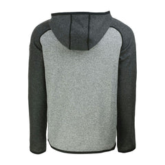 Heather Charcoal/Heather Gray Miami Marlins Cutter & Buck Mainsail Full-Zip Hooded Jacket