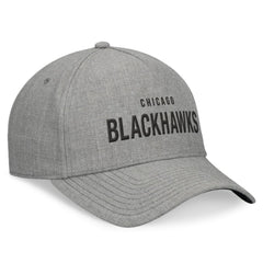 NHL Chicago Blackhawks Fanatics Elements A-Frame Leather Strapback Hat
