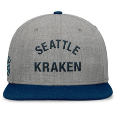 NHL Seattle Kraken Fanatics Elements Flat Brim Leather Strapback Hat