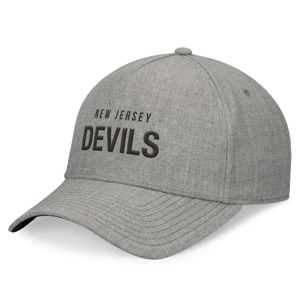 NHL New Jersey Devils Fanatics Elements A-Frame Leather Strapback Hat