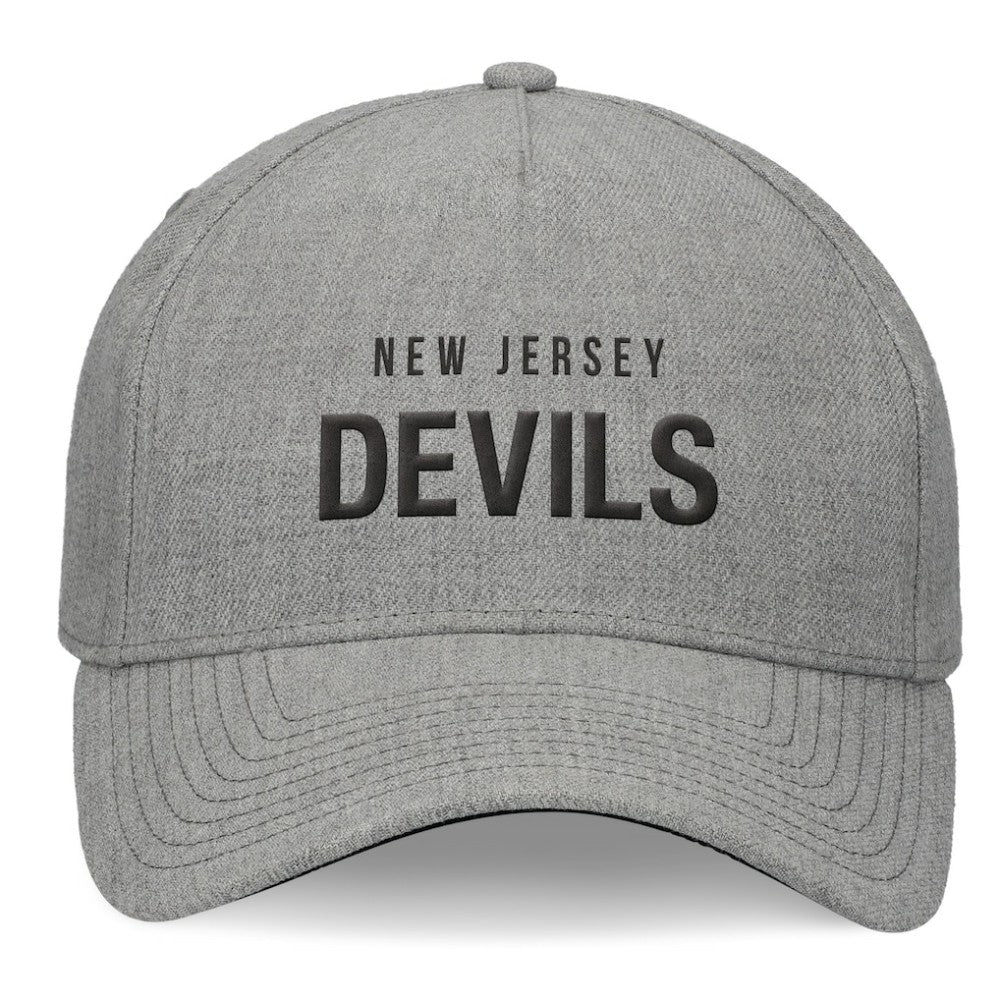 NHL New Jersey Devils Fanatics Elements A-Frame Leather Strapback Hat