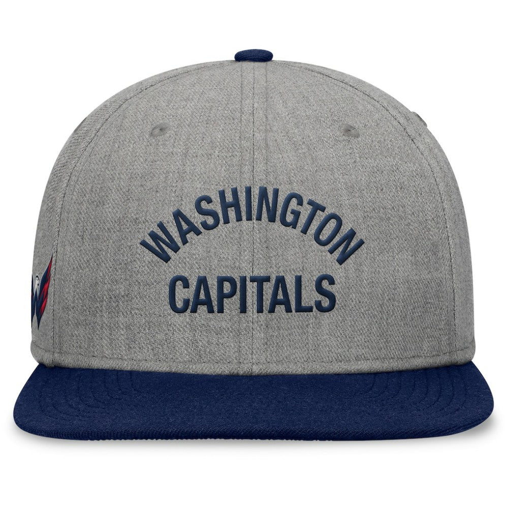 NHL Washington Capitals Fanatics Elements Flat Brim Leather Strapback Hat