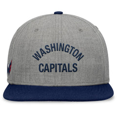 NHL Washington Capitals Fanatics Elements Flat Brim Leather Strapback Hat