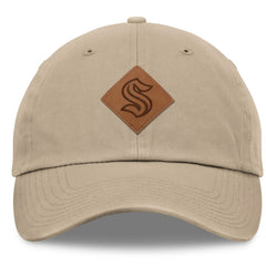 NHL Seattle Kraken Fanatics Elements Unstructured Patch Leather Strapback Hat