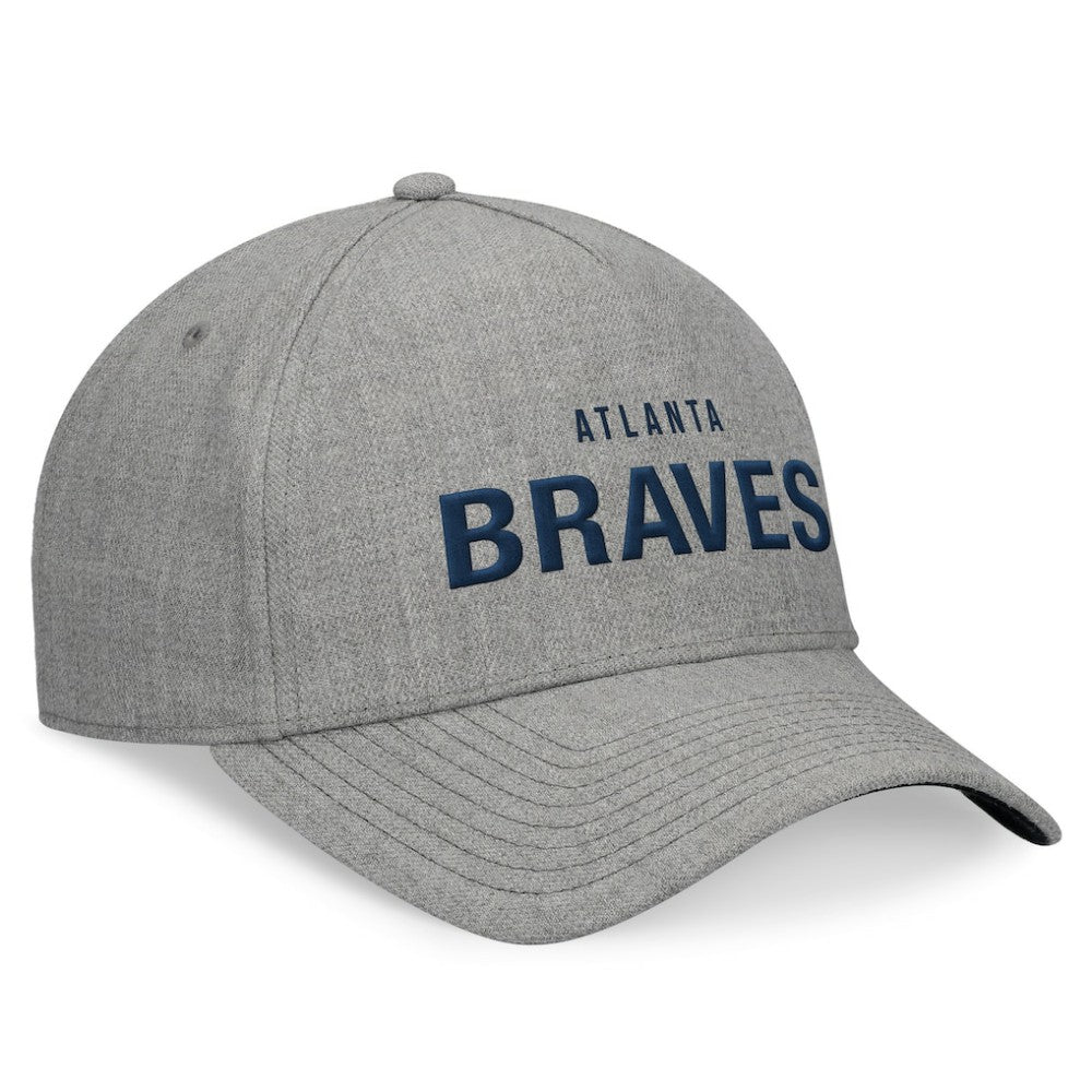 Heather Gray Atlanta Braves Fanatics Elements A-Frame Structured Adjustable Hat
