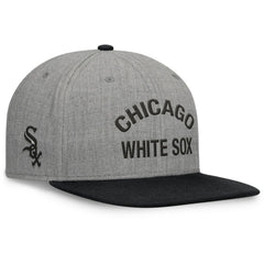 Heather Gray/Black Chicago White Sox Fanatics Elements Flat Brim Snapbuckle Hat