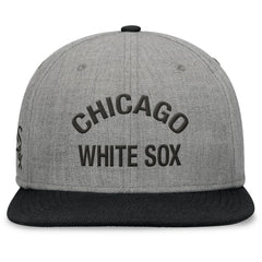 Heather Gray/Black Chicago White Sox Fanatics Elements Flat Brim Snapbuckle Hat
