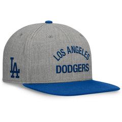 Heather Gray/Royal Los Angeles Dodgers Fanatics Elements Flat Brim Snapbuckle Hat