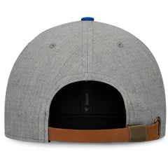 Heather Gray/Royal Los Angeles Dodgers Fanatics Elements Flat Brim Snapbuckle Hat