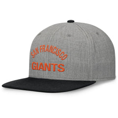 Heather Gray/Black San Francisco Giants Fanatics Elements Flat Brim Snapbuckle Hat