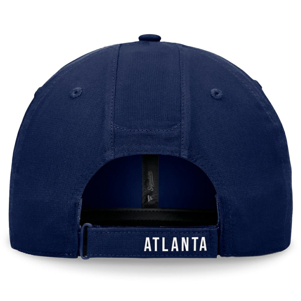 Navy Atlanta Braves Fanatics Front Office Ripstop Unstructured Adjustable Hat