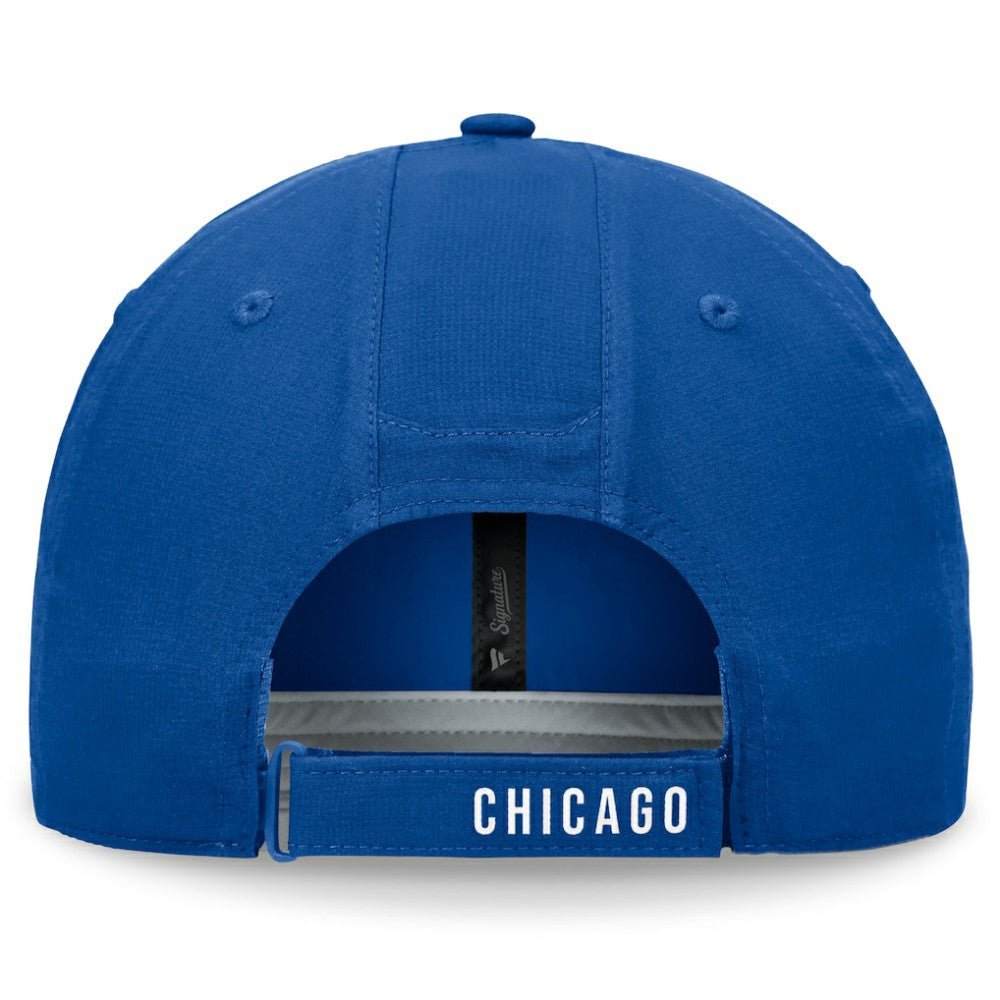Royal Chicago Cubs Fanatics Front Office Ripstop Unstructured Adjustable Hat