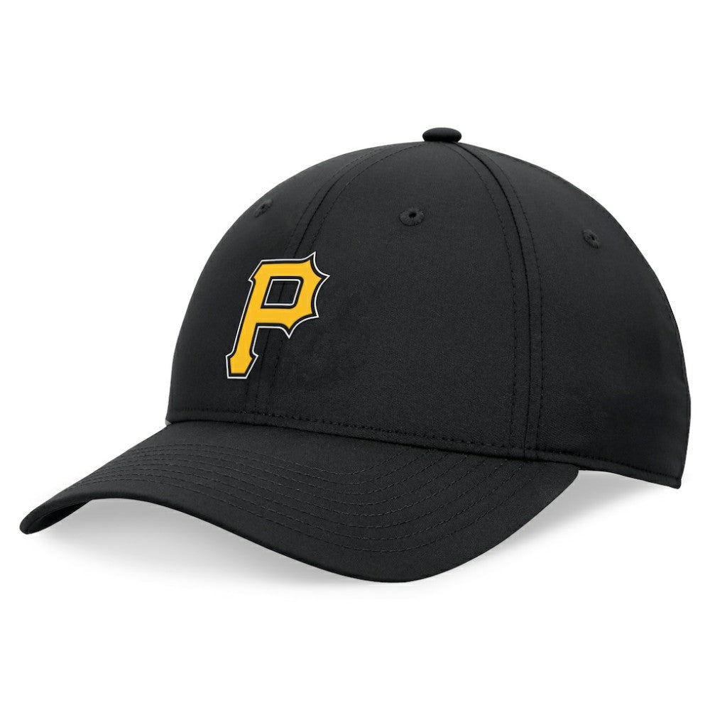 Black Pittsburgh Pirates Fanatics Front Office Ripstop Unstructured Adjustable Hat