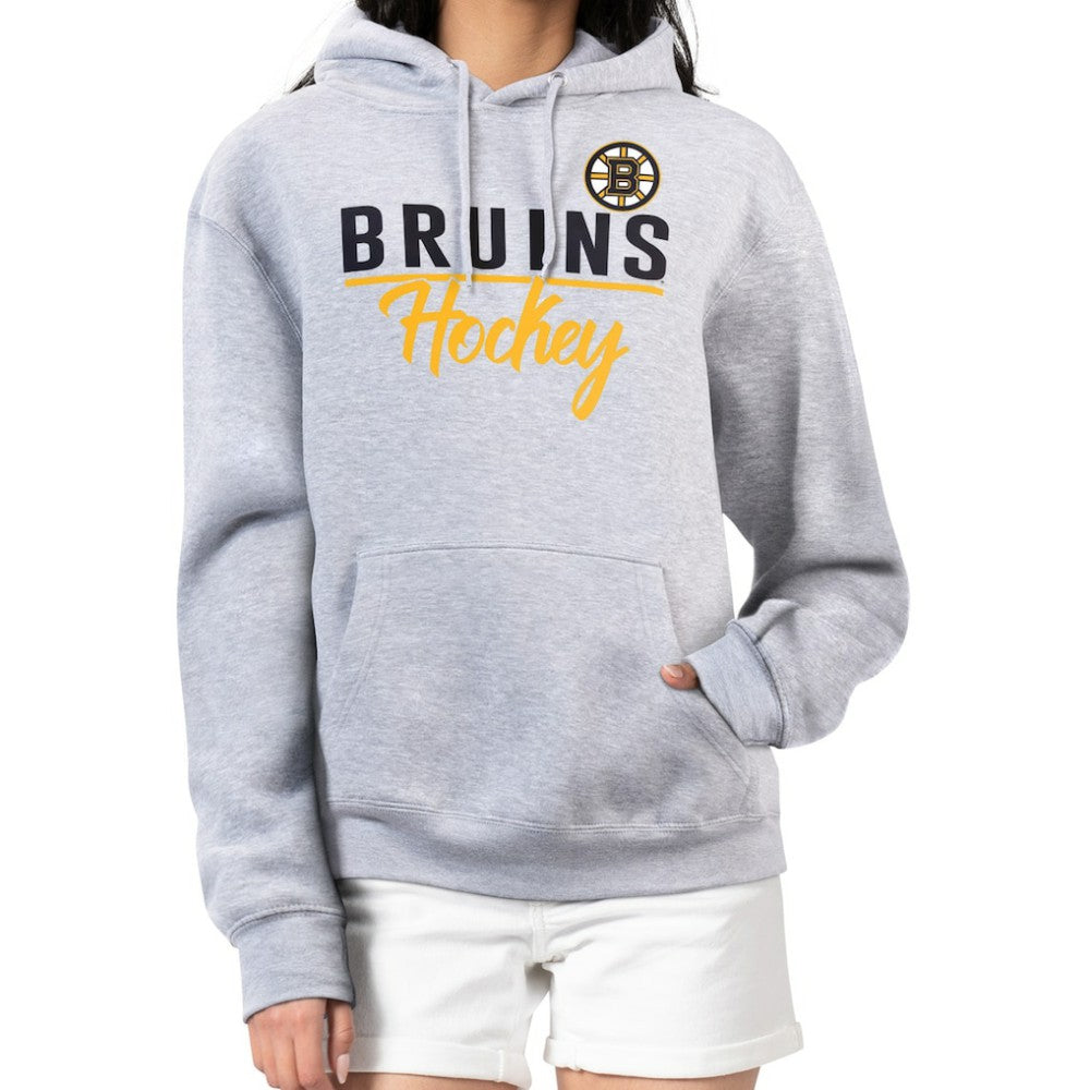 NHL Boston Bruins G-III 4Her by Carl Banks Women's Team Sport Tri-Blend Fleece Hoodie