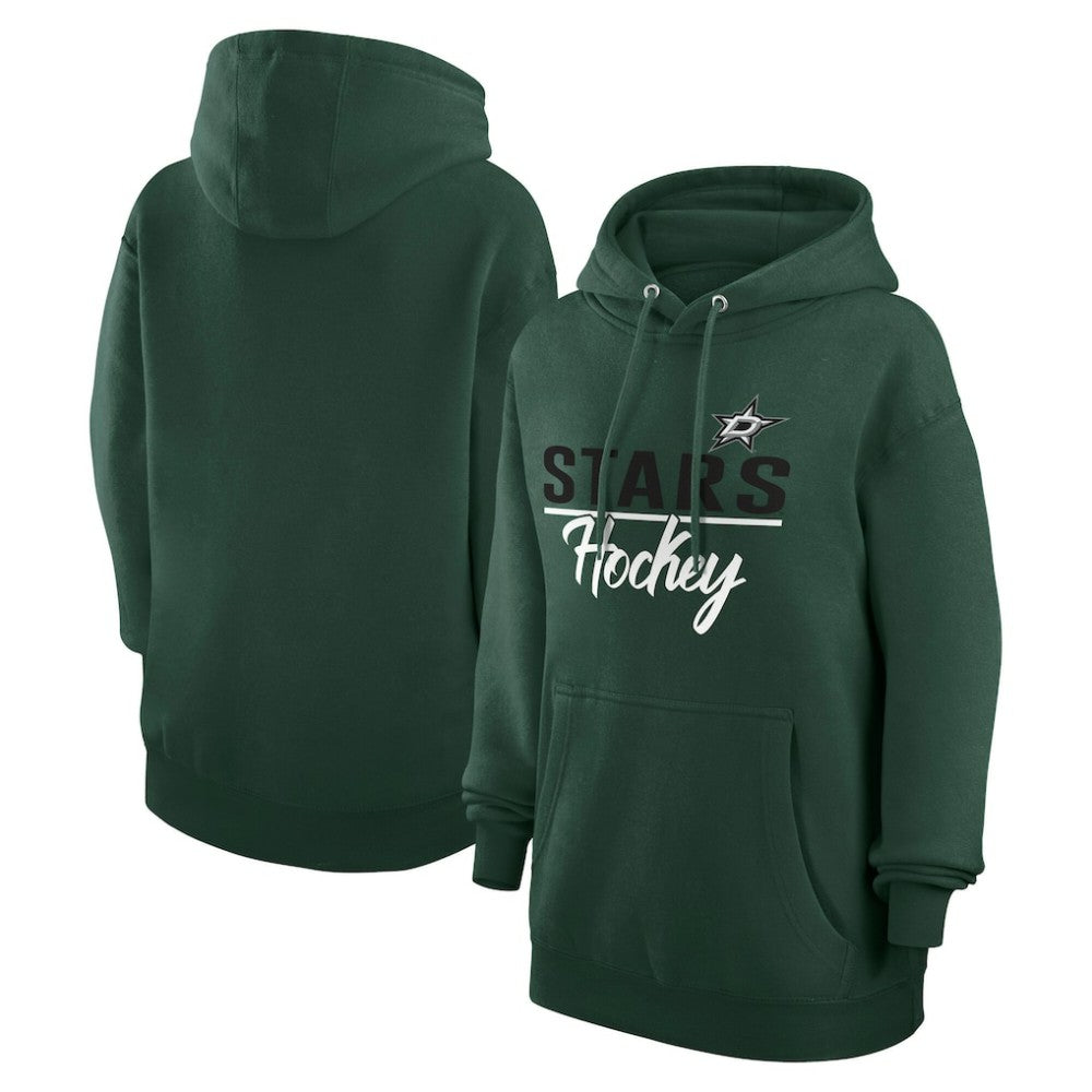 NHL Dallas Stars G-III 4Her by Carl Banks Women's Team Sport Tri-Blend Fleece Hoodie