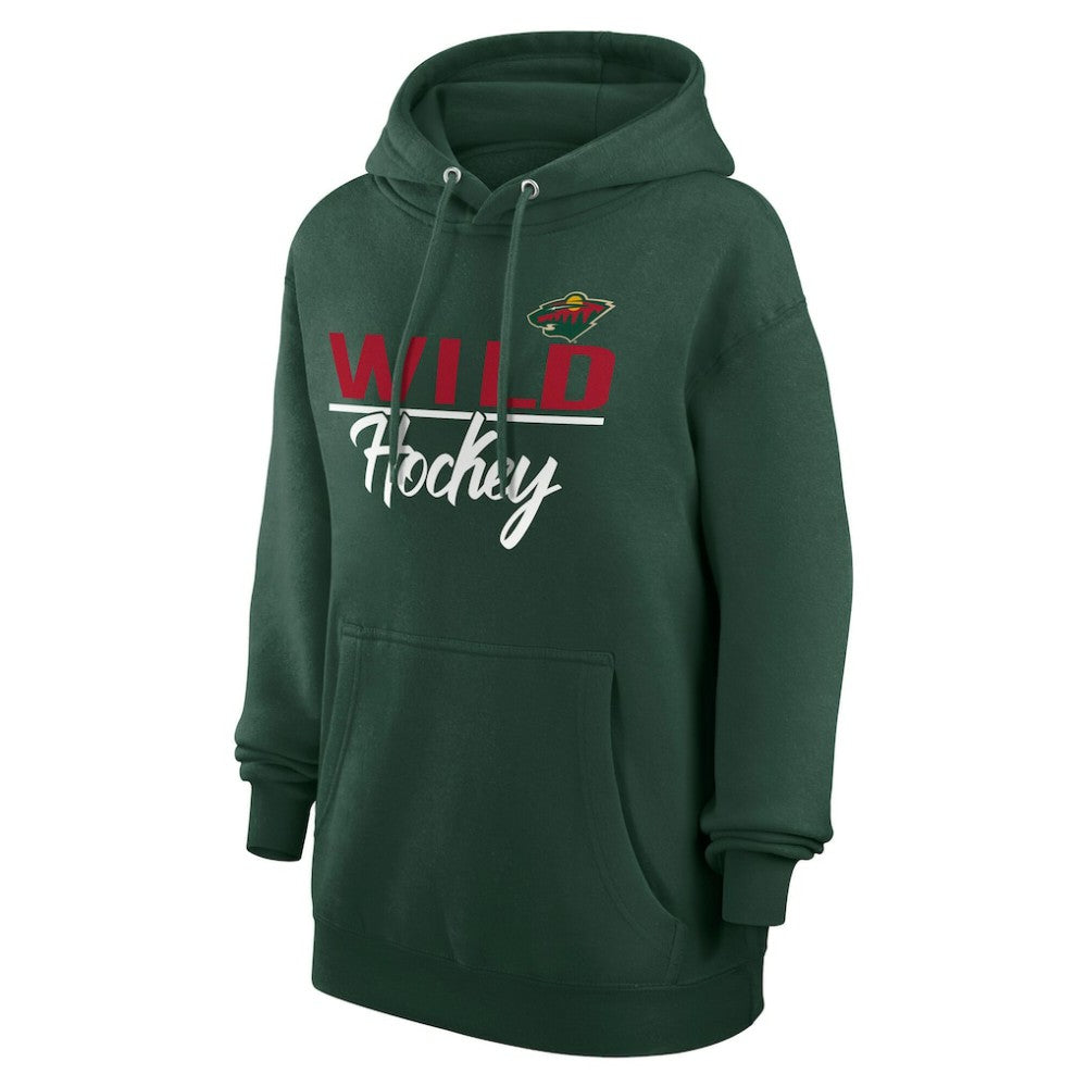NHL Minnesota Wild G-III 4Her by Carl Banks Women's Team Sport Tri-Blend Fleece Hoodie
