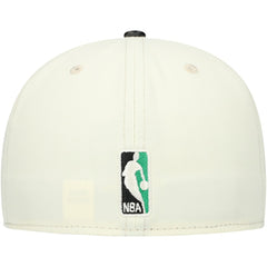 New Era Boston Celtics Faux Leather Visor Two-Tone 59FIFTY Fitted Hat