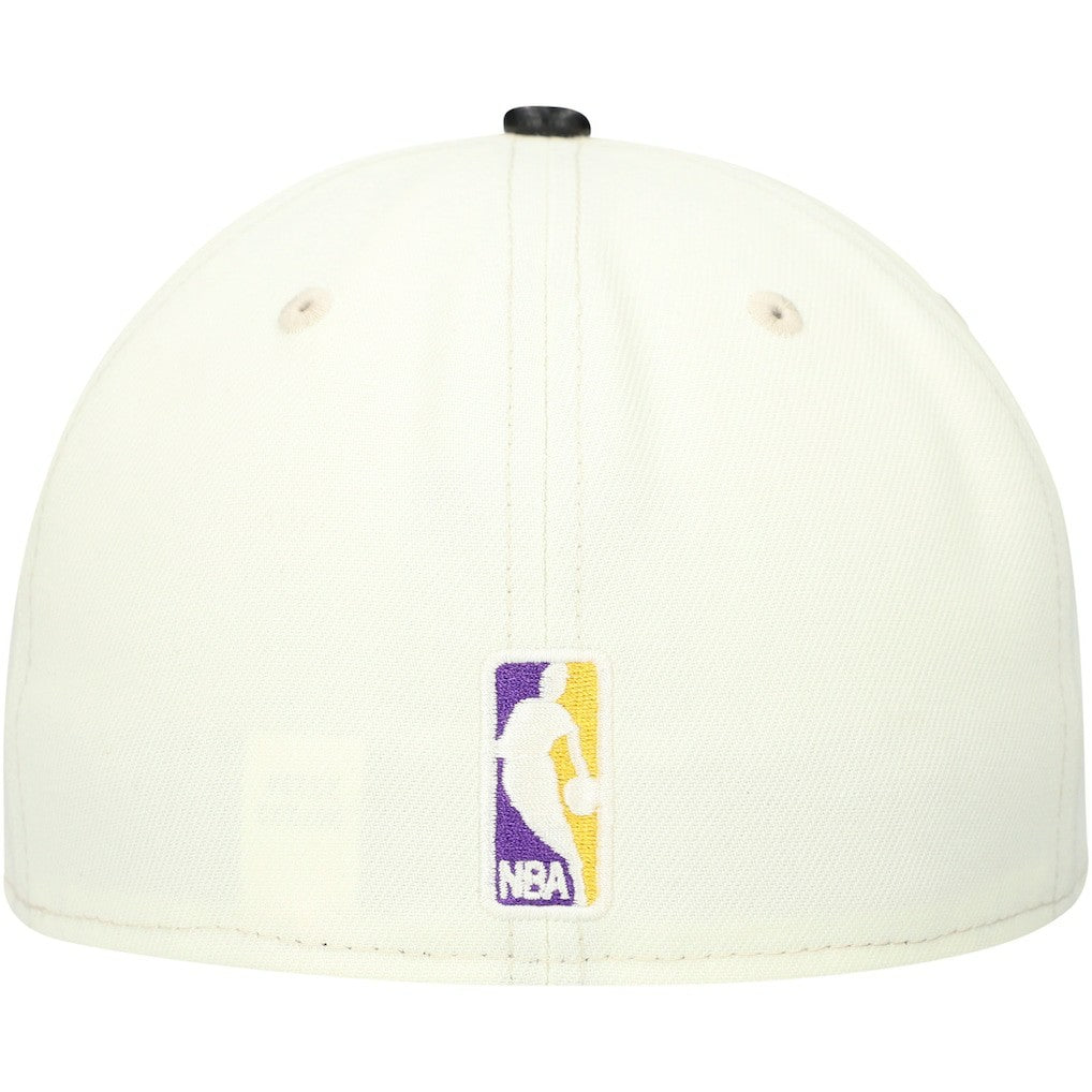 New Era Los Angeles Lakers Faux Leather Visor Two-Tone 59FIFTY Fitted Hat