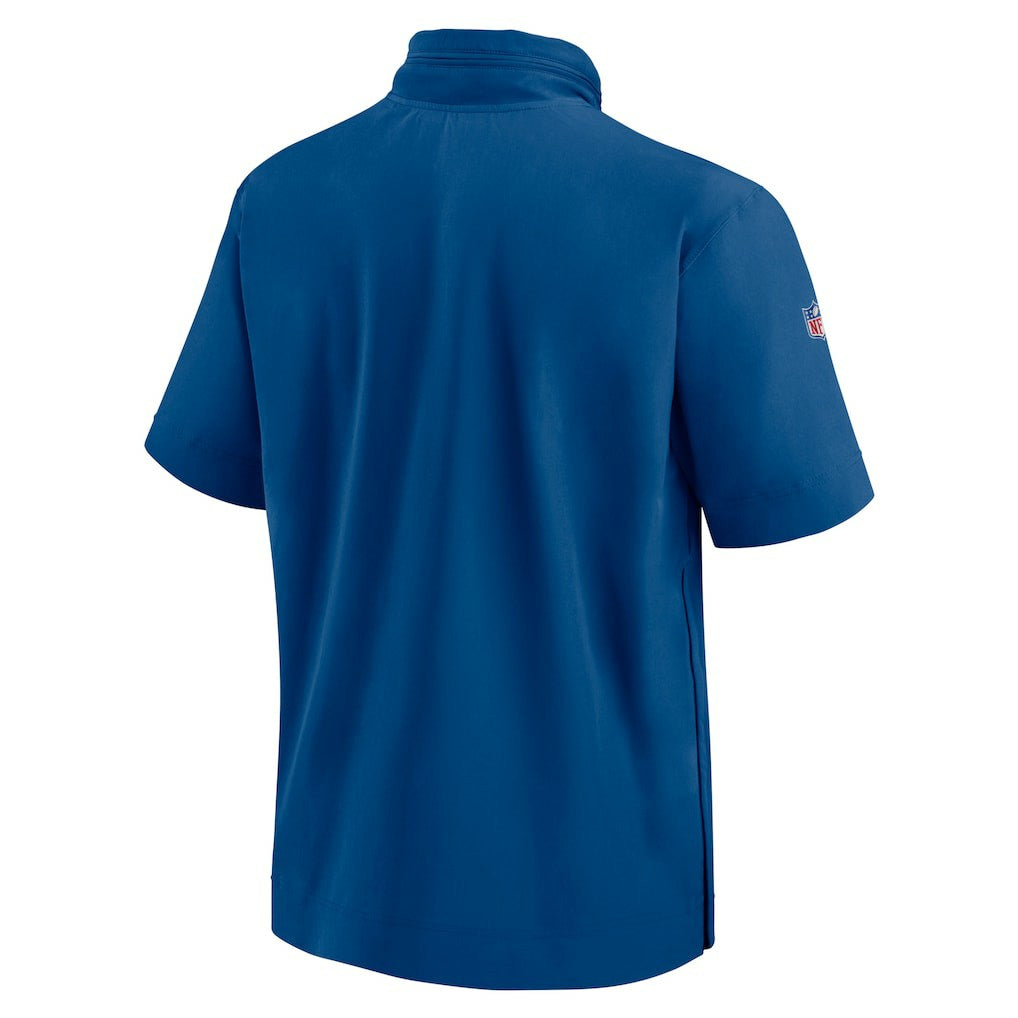 2024 Sideline Coach Short Sleeve Half-Zip Hoodie Jacket - Indianapolis Colts Hoodies
