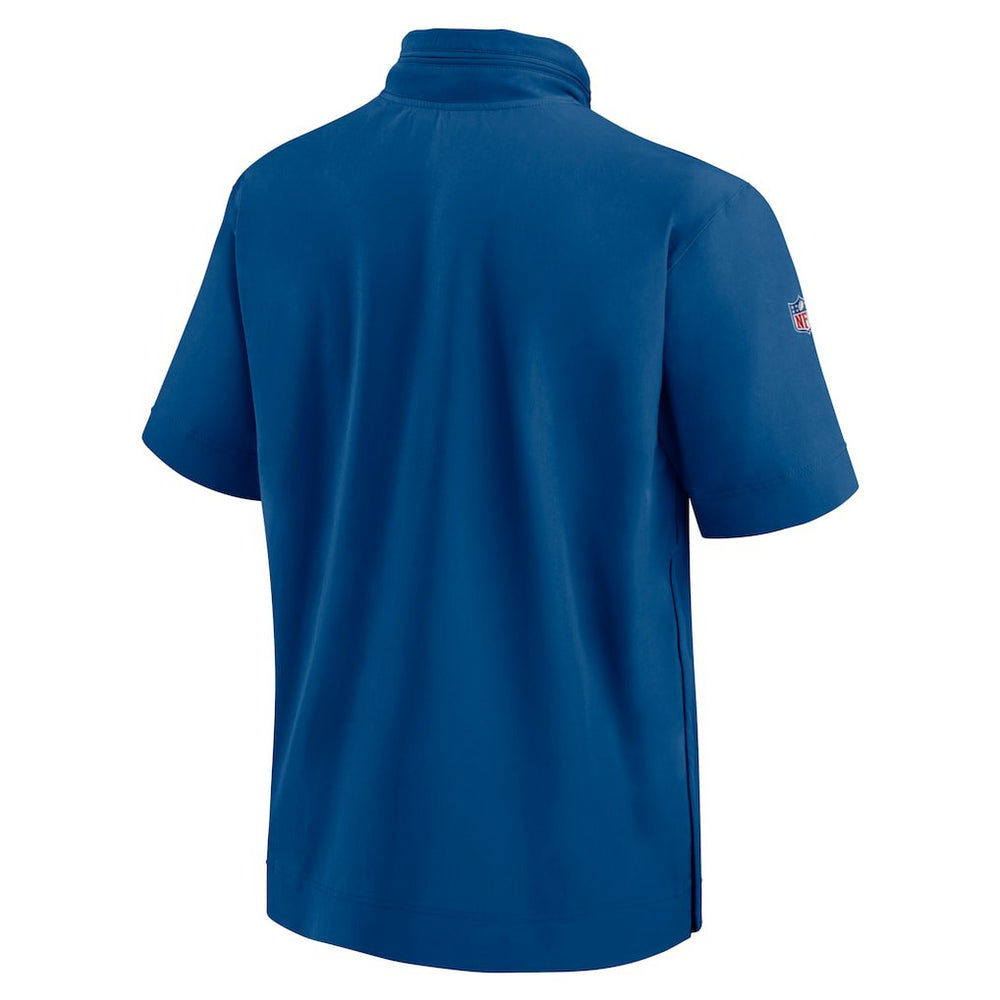 2024 Sideline Coach Short Sleeve Half-Zip Hoodie Jacket - Indianapolis Colts Hoodies