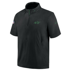 2024 Sideline Coach Short Sleeve Half-Zip Hoodie Jacket - New York Jets Hoodies