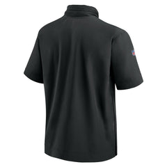 2024 Sideline Coach Short Sleeve Half-Zip Hoodie Jacket - New York Jets Hoodies