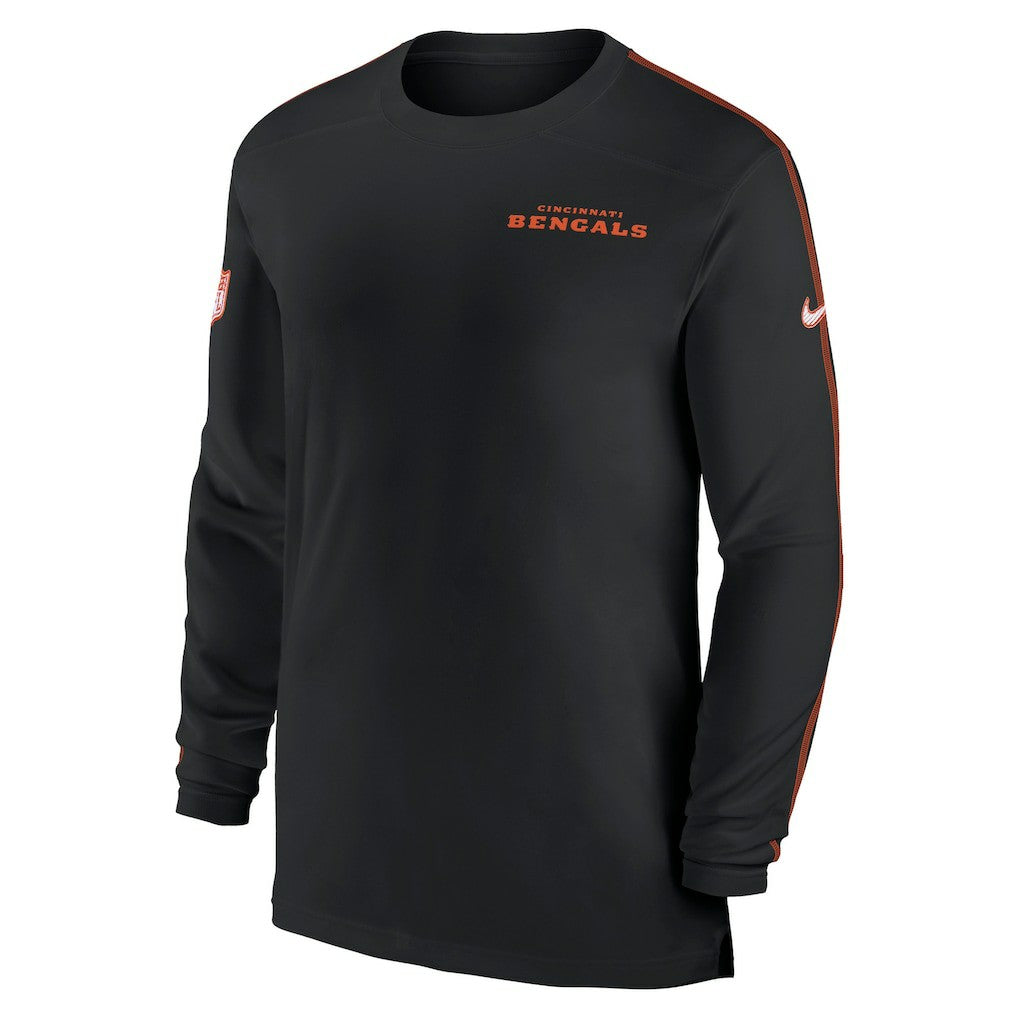 Sideline Coach UV Performance Long Sleeve T-Shirt - Cincinnati Bengals T-shirts