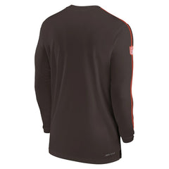Sideline Coach UV Performance Long Sleeve T-Shirt - Cleveland Browns T-shirts