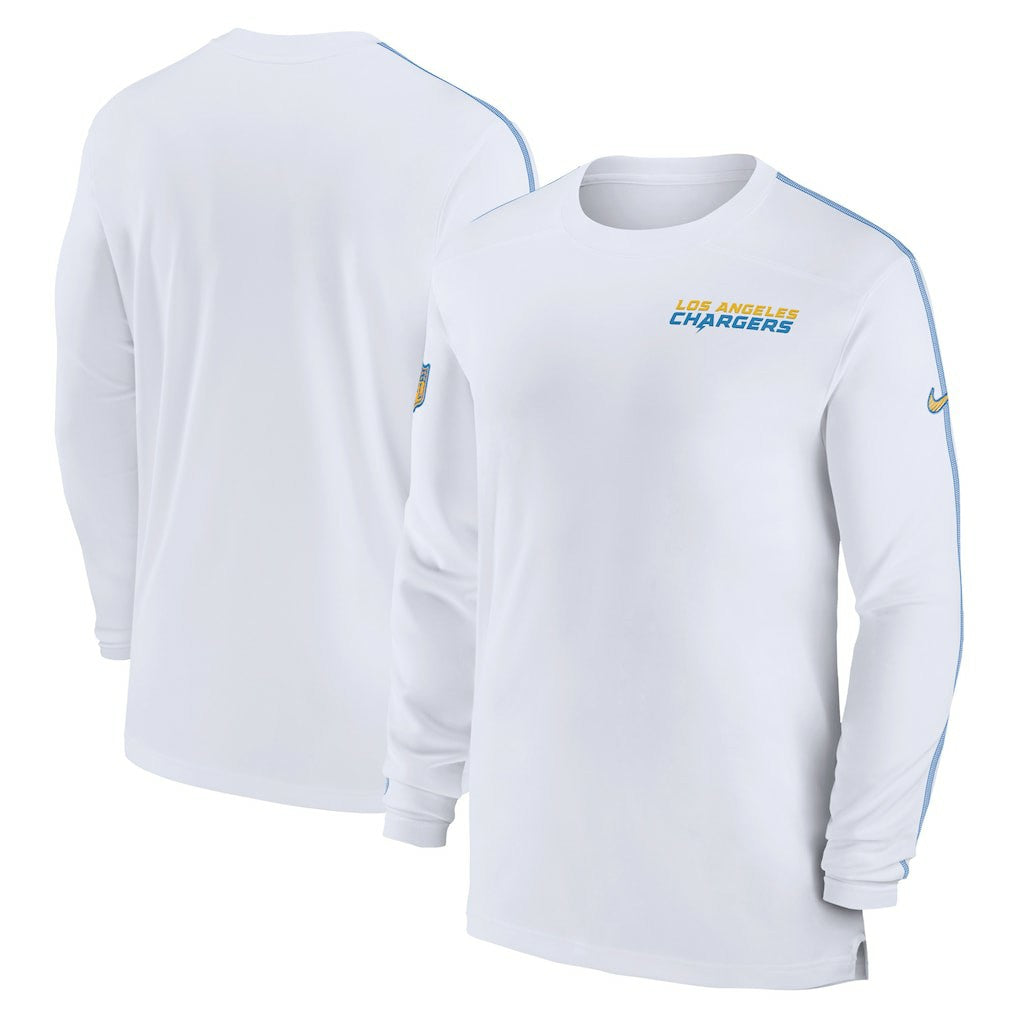 Sideline Coach UV Performance Long Sleeve T-Shirt - Los Angeles Chargers T-shirts