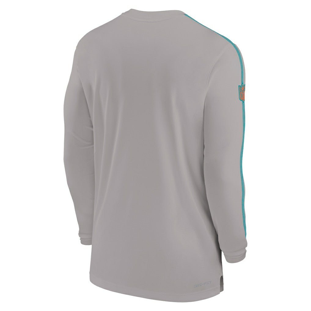 Sideline Coach UV Performance Long Sleeve T-Shirt - Miami Dolphins T-shirts