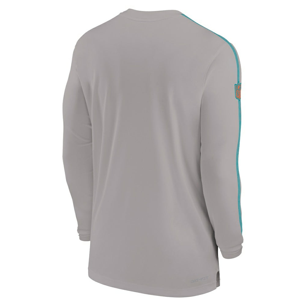 Sideline Coach UV Performance Long Sleeve T-Shirt - Miami Dolphins T-shirts