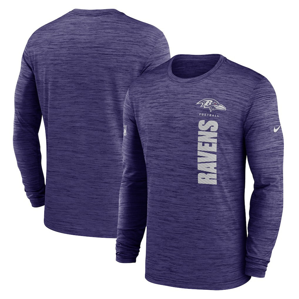 Sideline Velocity Dri-FIT Long Sleeve T-Shirt - Baltimore Ravens T-shirts