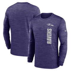 Sideline Velocity Dri-FIT Long Sleeve T-Shirt - Baltimore Ravens T-shirts