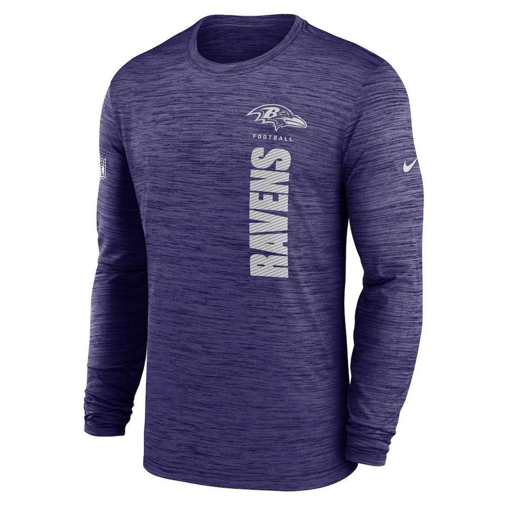 Sideline Velocity Dri-FIT Long Sleeve T-Shirt - Baltimore Ravens T-shirts