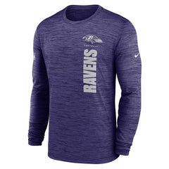 Sideline Velocity Dri-FIT Long Sleeve T-Shirt - Baltimore Ravens T-shirts