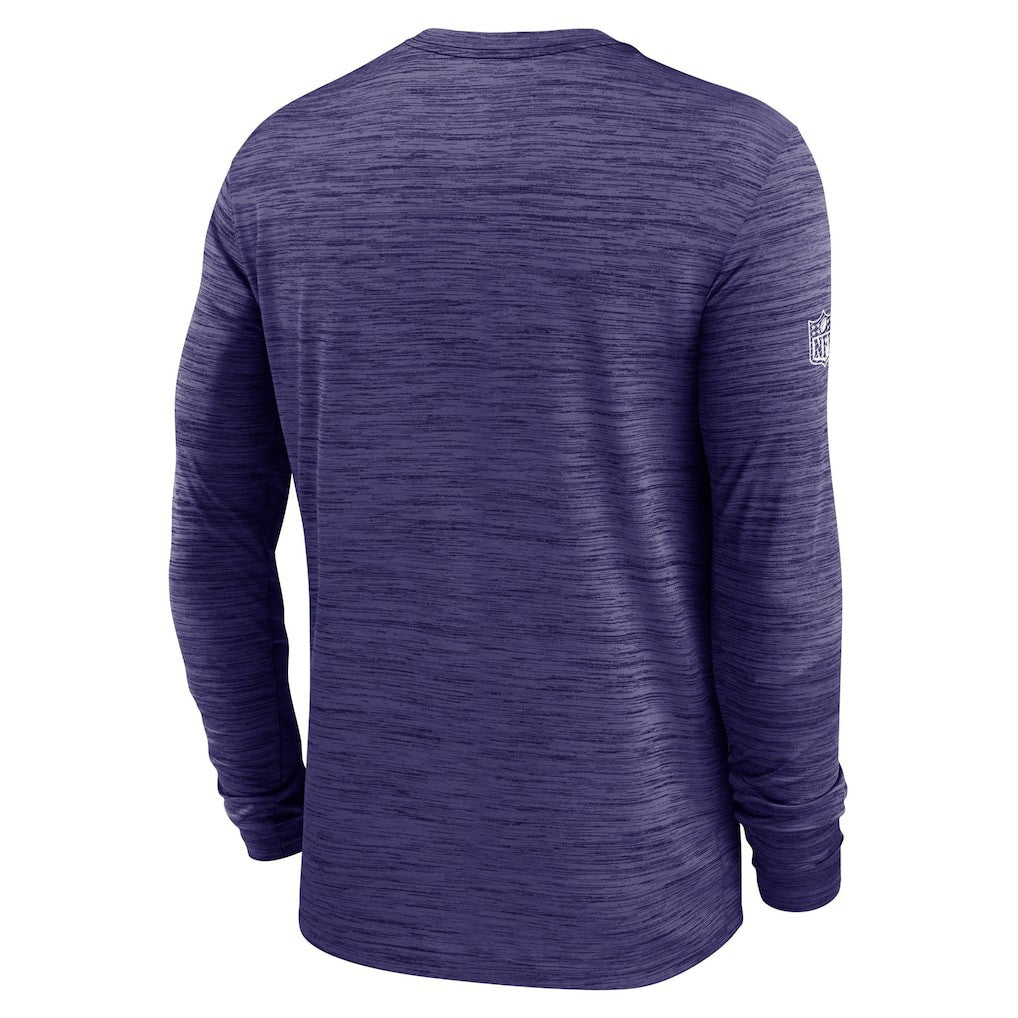 Sideline Velocity Dri-FIT Long Sleeve T-Shirt - Baltimore Ravens T-shirts
