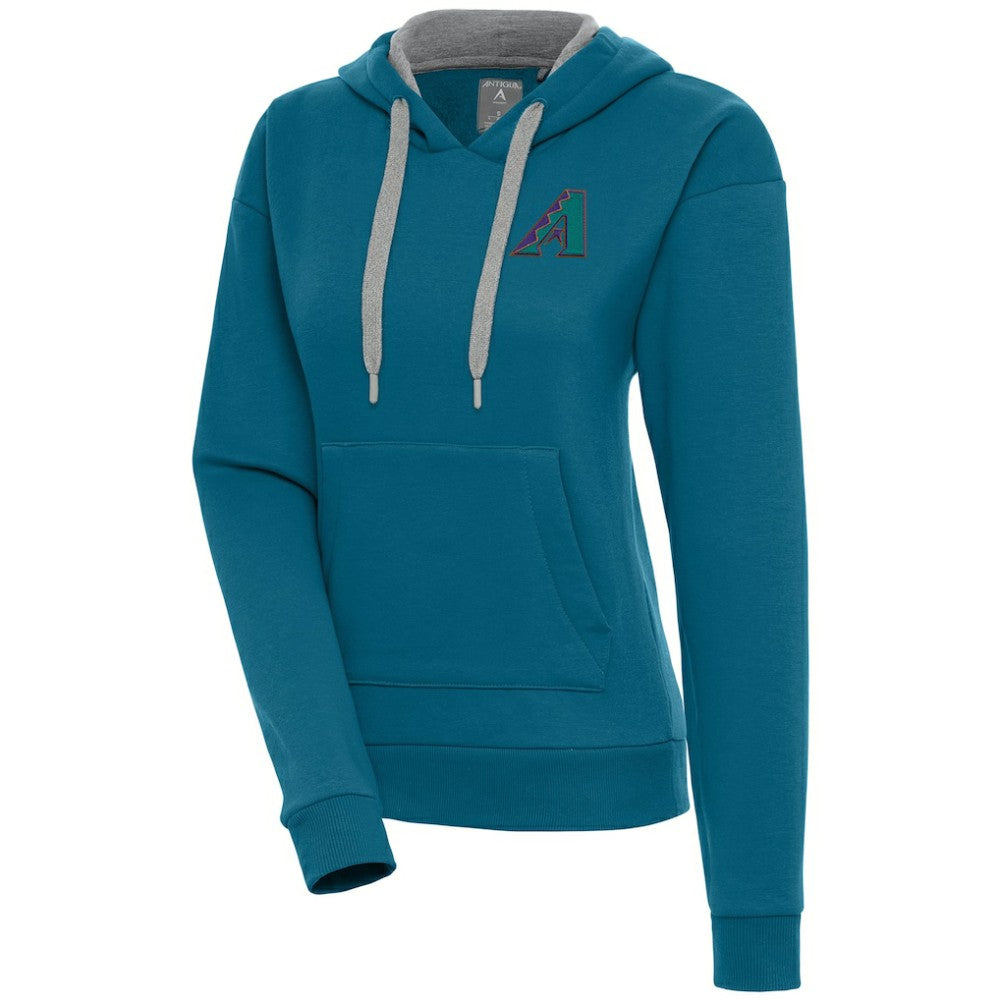 Teal Arizona Diamondbacks Antigua Women's Cooperstown Victory Pullover Hoodie