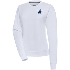 White Seattle Mariners Antigua Women's Cooperstown Victory Crewneck Pullover Sweatshirt