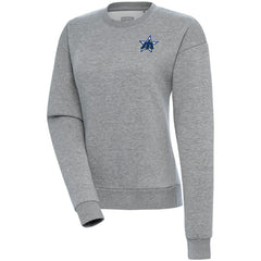 Heather Gray Seattle Mariners Antigua Women's Cooperstown Victory Crewneck Pullover Sweatshirt