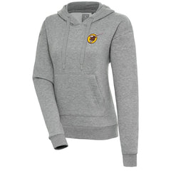 Heather Gray San Diego Padres Antigua Women's Cooperstown Victory Pullover Hoodie