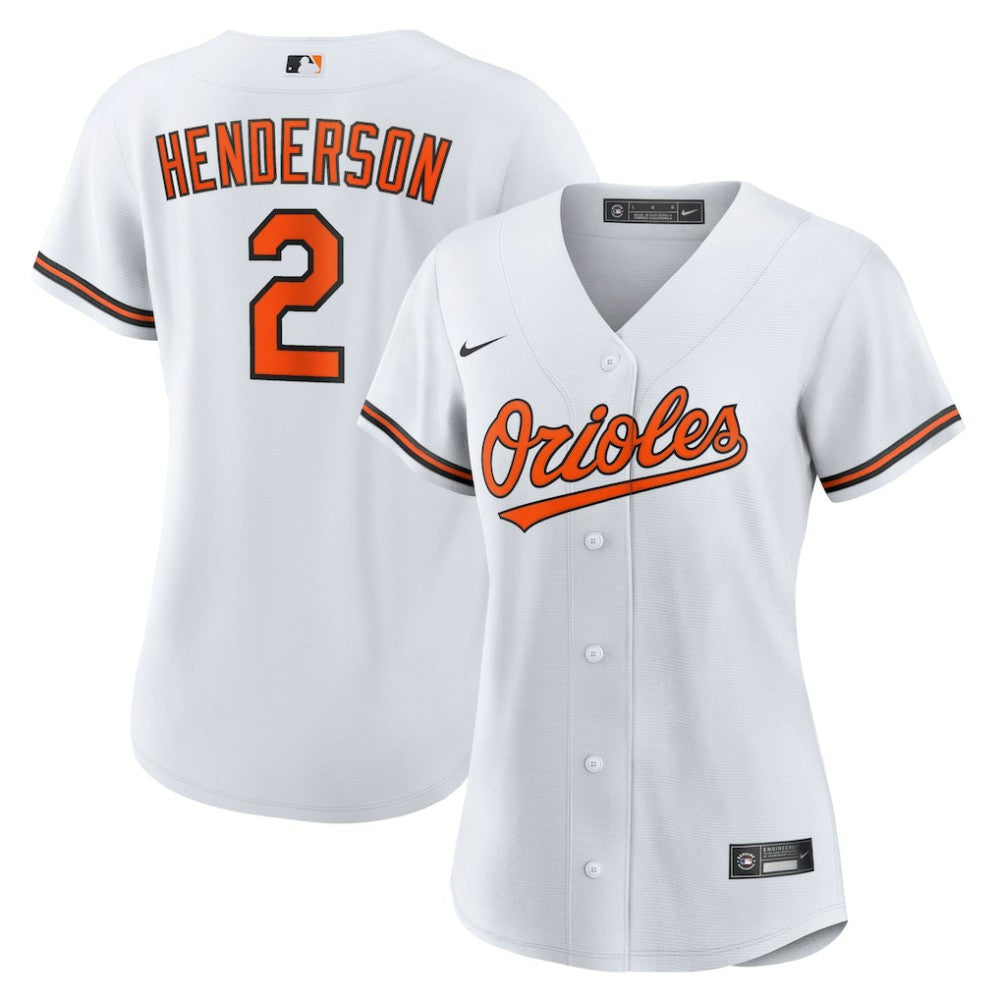 White Gunnar Henderson Baltimore Orioles Nike Women's Replica Player Jersey