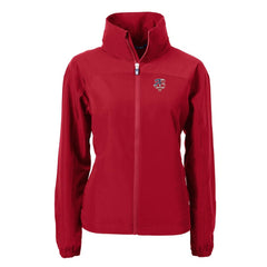Red Minnesota Twins Cutter & Buck Women's Charter Eco Recycled Full-Zip Jacket