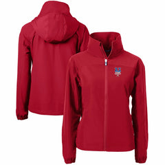 Red New York Mets Cutter & Buck Women's Charter Eco Recycled Full-Zip Jacket