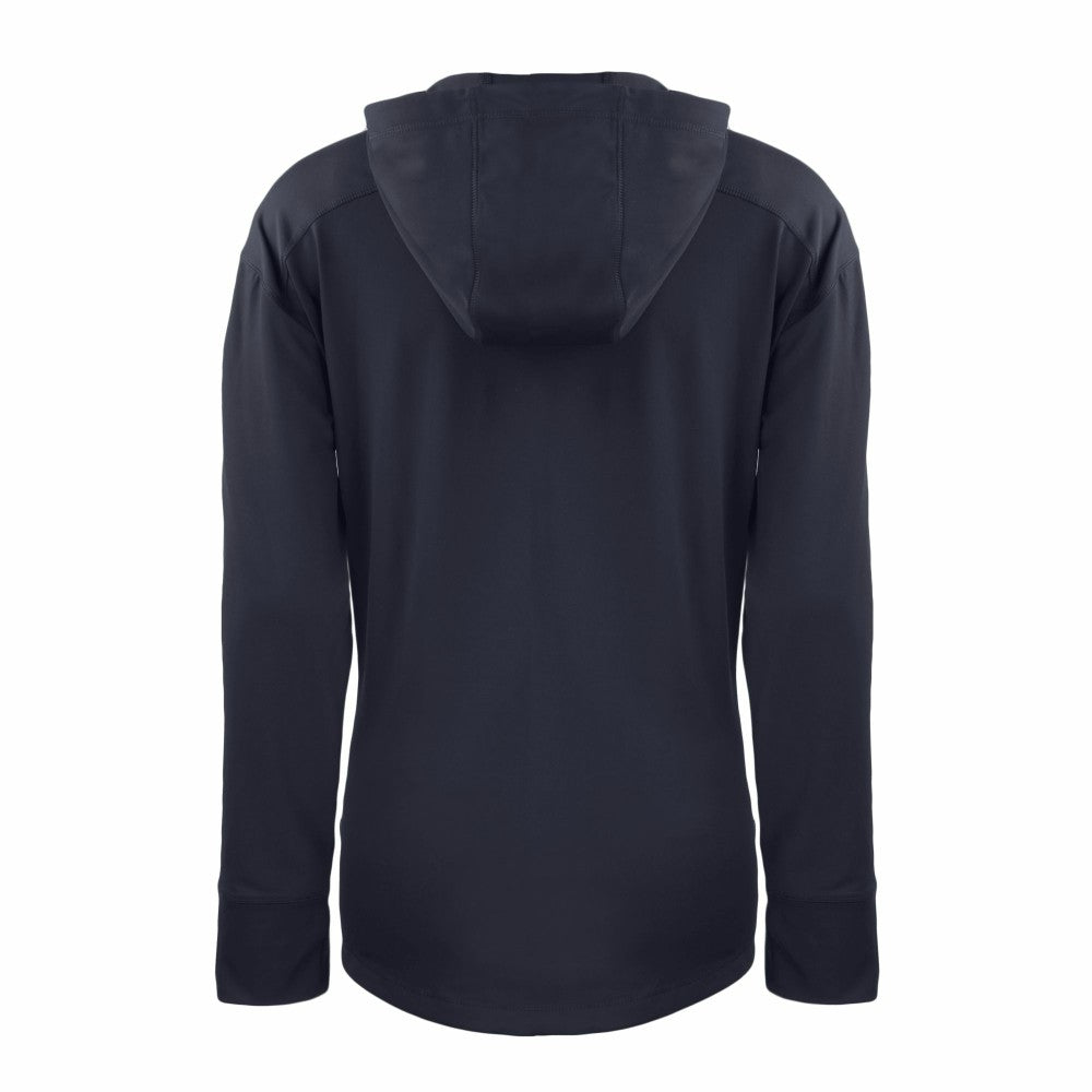 Navy Cleveland Guardians Cutter & Buck Women's Daybreak Eco Recycled Half-Zip Hoodie